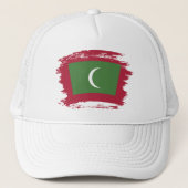 Malediven vlag trucker pet (Voorkant)