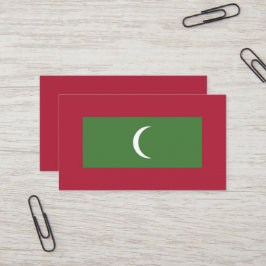 Malediven vlag visitekaartje