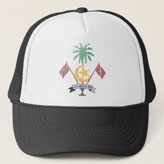 Malediven wapenschild trucker pet (Voorkant)