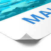 Malediven Zuid-Azië Reisprint Poster (Hoek)