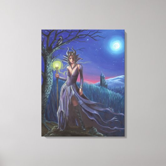 Maleficent Art Canvas Slapen Beauty Art Schurk (Voorkant)
