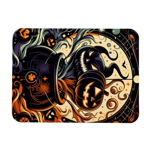 Maleficent Jack O'lantern Flexibele magneet (Horizontaal)