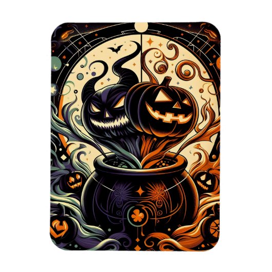 Maleficent Jack O'lantern Flexibele magneet (Verticaal)