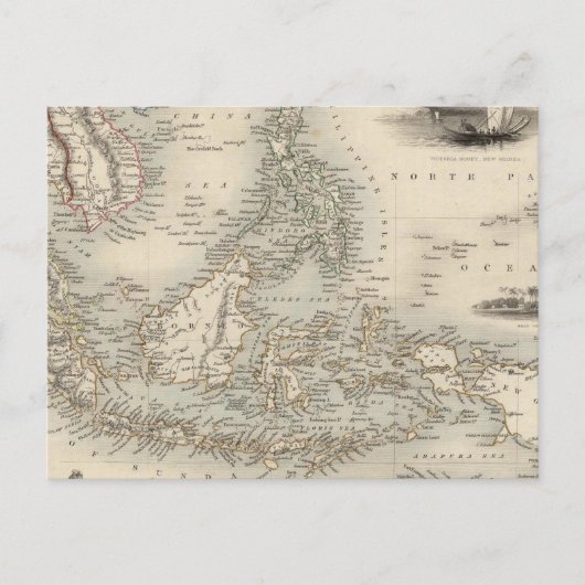 Maleis Archipel of Oost-India Briefkaart (Voorkant)