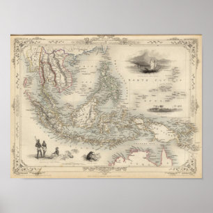 Maleis Archipel of Oost-India Eilanden Poster