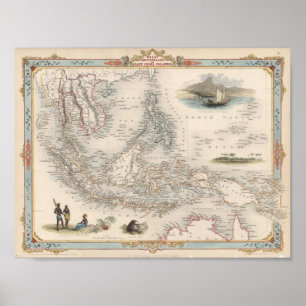 Maleis Archipel of Oost-India Poster