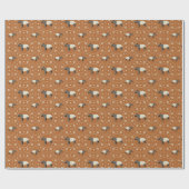 Maleise of Aziatische tapir oranje  Cadeaupapier (Vlak)
