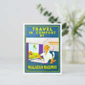  Maleise Spoorweg Reis Poster Briefkaart (Staand voorkant)