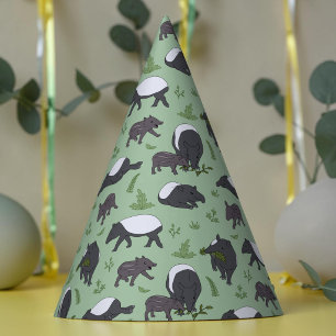Maleise Tapir Groene Jungle Dierenpark Dier Feesthoedjes