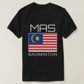 Maleisië Badminton Team Maleisische Atleet MAS Vla T-shirt (Design voorkant)