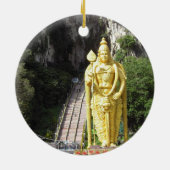 Maleisië Batu Caves Statue kerstversiering Keramisch Ornament (Achterkant)