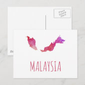 Maleisië Briefkaart (Voorkant / Achterkant)