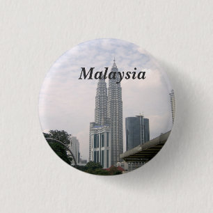 Maleisië Cityscape Ronde Button 3,2 Cm
