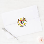MALEISIË - embleem/vlag/symbool/wapen Ronde Sticker (Envelop)
