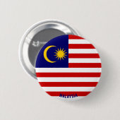 Maleisië Flag Charming Patriotic Button (Voorkant /achterkant)