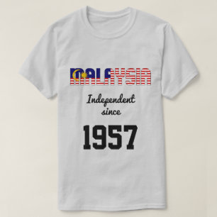 Maleisië Flag Independence Celebration T-shirt