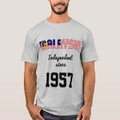 Maleisië Flag Independence Celebration T-shirt (Voorkant)