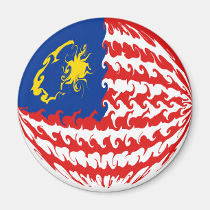 Maleisië Gnarly Flag Magneet