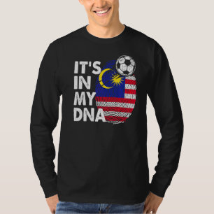 Maleisië in mijn Maleisisch vlaggenteam Dna Maleis T-shirt