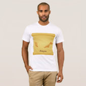  Maleisië Kaart Scroll Old World Travel T-shirt (Voorkant volledig)