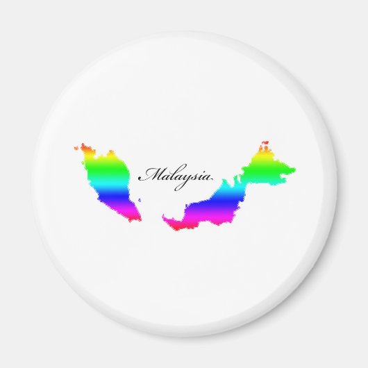 Maleisië Kaarten Magneet (Voorkant)