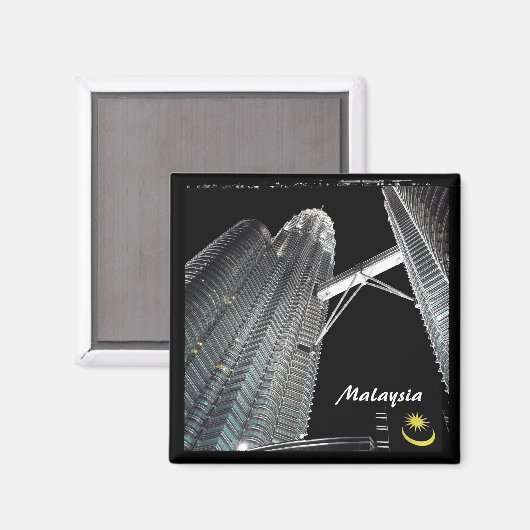 Maleisië, Kuala Lumpur (Magnet) Magneet (Voorkant / Achterkant)