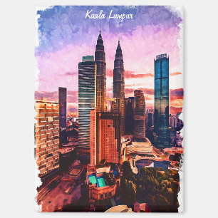 Maleisië Kuala Lumpur Skyline Magneet