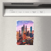 Maleisië Kuala Lumpur Skyline Magneet (Insitu (Vaatwasser))