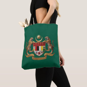 Maleisië land jas wapen symbool embleem vlag tijge tote bag