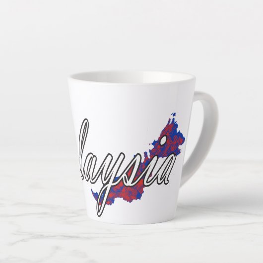 Maleisië Latte Mok (Rechterhoek)