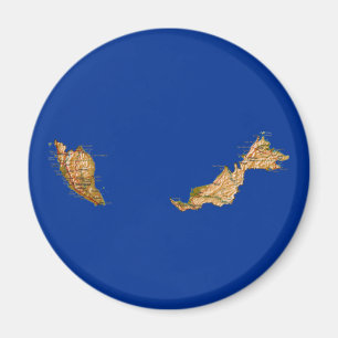 Maleisië Map Magneet