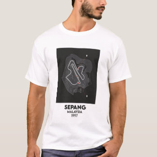 Maleisië MotoGP Sepang circuit kaart T-shirt