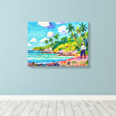 Maleisië - Premium Wrapped Canvas (Insitu (Houten vloer))