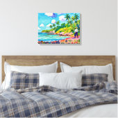 Maleisië - Premium Wrapped Canvas Afdruk (Insitu (Slaapkamer))