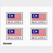 Maleisië Rechthoekige Sticker (Vel)