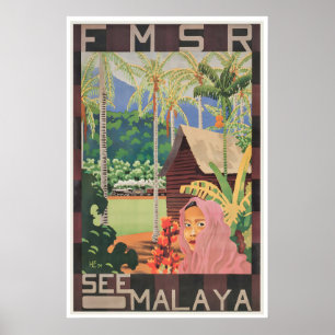Maleisië Reisposter Aziatische Muurkunst Singapore Poster