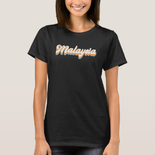 Maleisië Retro Vintage Wereld Landen Maleisië T-shirt