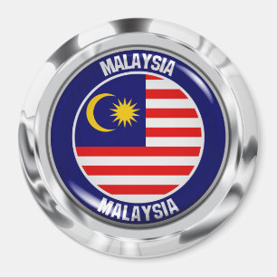Maleisië Round Emblem Magneet