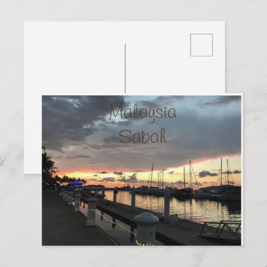 Maleisië - Sabah - Kota Kinabalu Briefkaart (Voorkant / Achterkant)