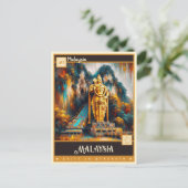 Maleisië | schilderij briefkaart (Staand voorkant)