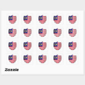Maleisië Silver Shield Flag Vierkante Sticker (Vel)