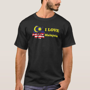 Maleisië souvenir voor mannelijke vrouwen t-shirt