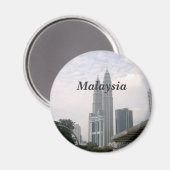 Maleisië Stadsgezicht Magneet (Voorkant / Achterkant)