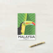 Maleisië Toekan reisposter Post-it® Notes (Op bureau)