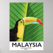 Maleisië Toucan-reisposter Poster (Voorkant)