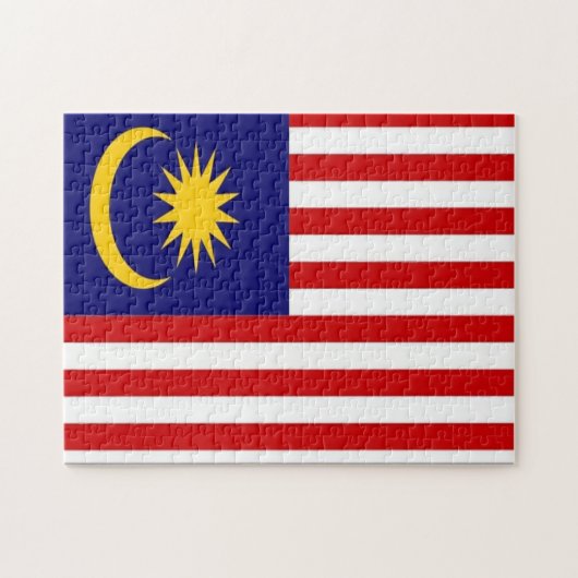 Maleisië - vlag - legpuzzel (Horizontaal)