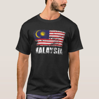 Maleisië Vlag T Shirt Maleisisch T-shirt