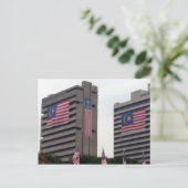 maleisië vlaggen briefkaart (Staand voorkant)