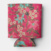 Maleisisch Indonesisch batik kunstpatroon Blikjeskoeler (Voorkant)