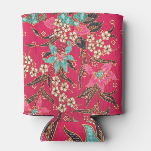 Maleisisch Indonesisch batik kunstpatroon Blikjeskoeler (Achterkant)